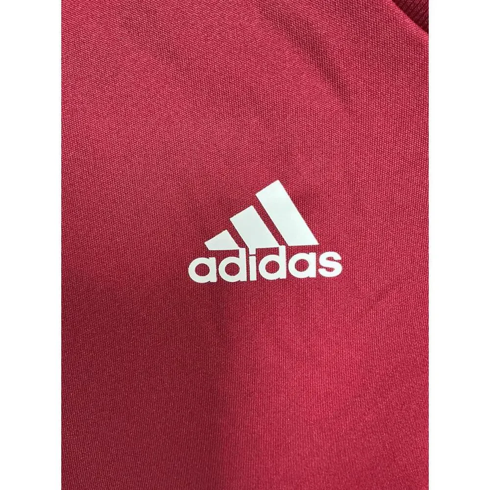 Adidas Men's Red Activewear Short Sleeve Top Size S NWT - Picture 4 of 5
